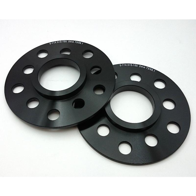 ハブ付3mm 一回り大きな外径 ハブ付スペーサー3mm2枚 [5-114.3][5-100][4-100] 73⇒60/64/66/67/54/56 67⇒54/56 高強度アルミ鍛造ブラックアルマイト |  | 05