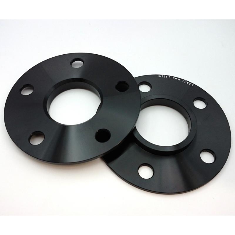 ハブ付5mm 一回り大きな外径 ハブ付スペーサー5mm2枚 [5-114.3 ハブ付5mm 一回り大きな外径 ハブ付スペーサー5mm2枚 [5-114.3