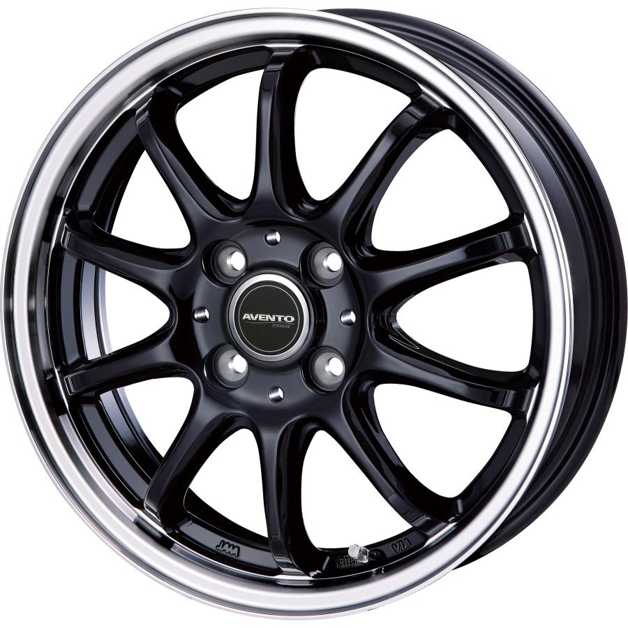 軽自動車　15インチアルミホイールセット　③④ duc-by-ulysses-inc_fz-k431-bk-1550