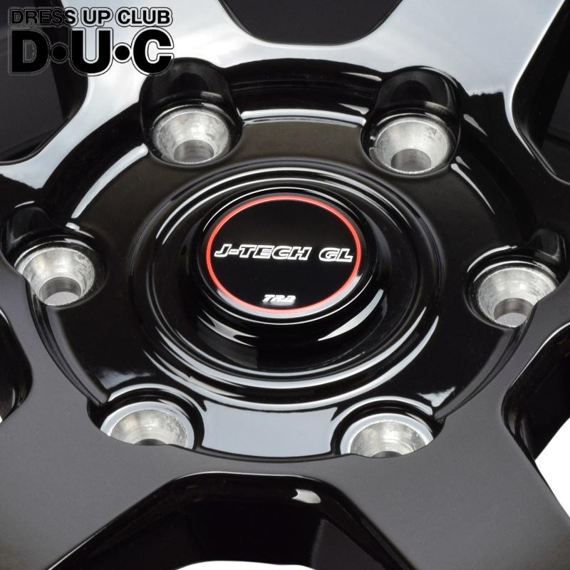 ハイエース 16インチアルミホイールセット J-TECH GL-1 ブラック 16