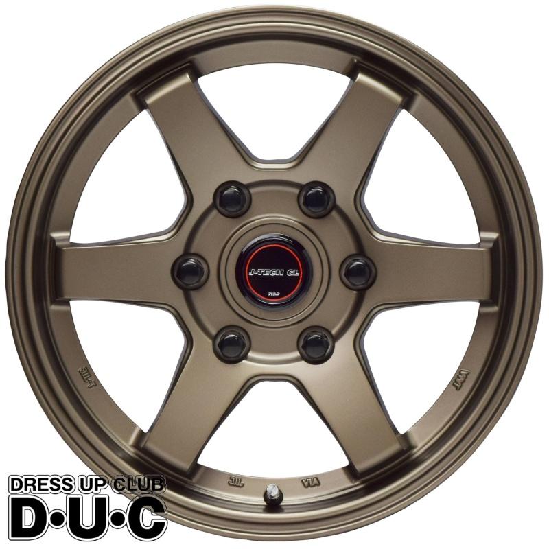 ハイエース 16インチアルミホイールセット J-TECH GL-1 ブロンズ 16