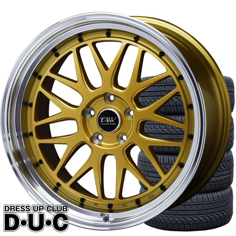 20インチアルミホイールタイヤセット Leowing FM9 ゴールド 20-10.0