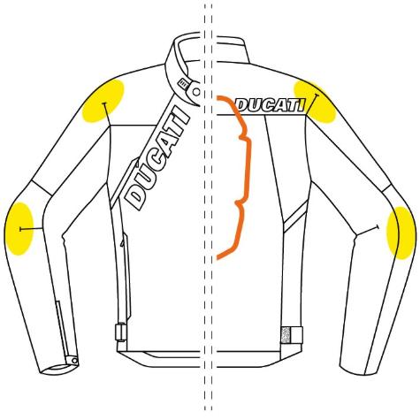 DUCATI（ドゥカティ） Ducati Logo C1レザー＆ファブリック製