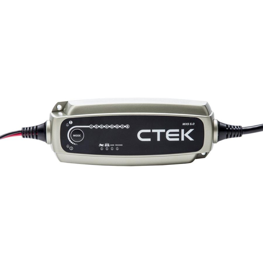 あすつく 12月セール品 1年国内保証付 CTEK MXS5.0 充電器 最新2022年 