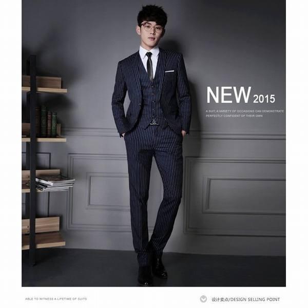 スーツ スリーピース メンズスーツ ストライプ 3点セット メンズ ベスト付き ビジネススーツ ベスト シングル スリム パーティー 秋冬 ストア