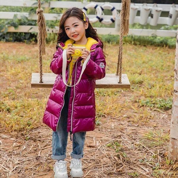 ベビー服子供服ダウンコート ロングダウンコート 赤ちゃんコート 防寒保温アウターウエア女の子男の子フード付き可愛い 光沢 メタリック 年中無休