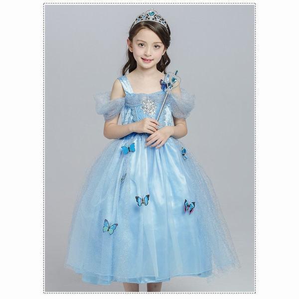 往復送料無料 子供 シンデレラ ドレス キッズ プリンセスドレス コスチューム 衣装 コスプレ プリンセス ハロウィン 仮装 ワンピース こども コスプレ衣装 なりきり コス 子 Shipsctc Org