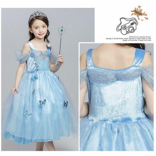 往復送料無料 子供 シンデレラ ドレス キッズ プリンセスドレス コスチューム 衣装 コスプレ プリンセス ハロウィン 仮装 ワンピース こども コスプレ衣装 なりきり コス 子 Shipsctc Org