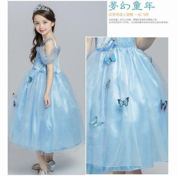 往復送料無料 子供 シンデレラ ドレス キッズ プリンセスドレス コスチューム 衣装 コスプレ プリンセス ハロウィン 仮装 ワンピース こども コスプレ衣装 なりきり コス 子 Shipsctc Org
