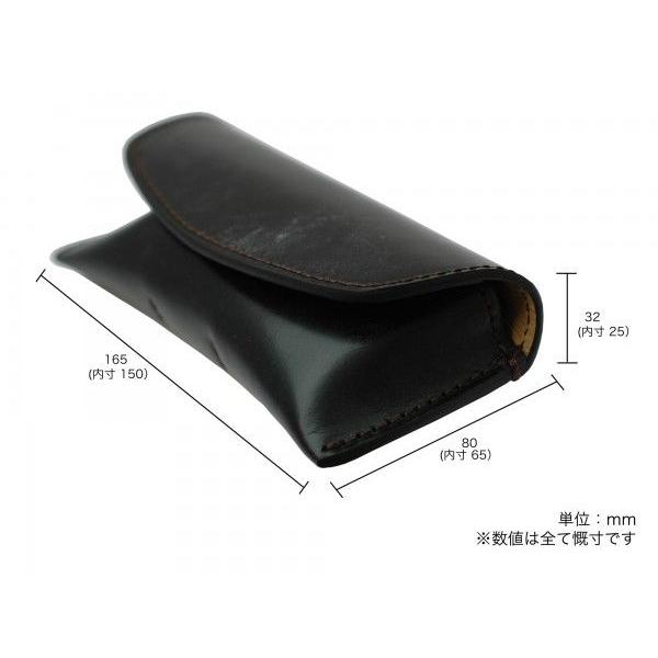 メガネケース 本革 メンズ レディース ブリティッシュレザー ブライドルレザー 眼鏡 収納 名入れ  DUCT(ダクト) BL-171 |  | 11