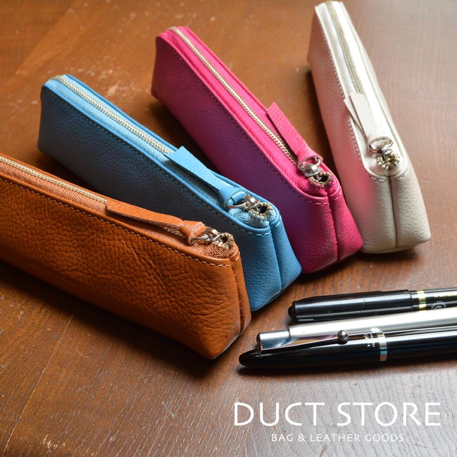 ペンケース 筆箱 本革 ファスナー式ykk レディース メンズ ソフトシュリンクレザー 型押しレザー カラフル Duct ダクト Cpg 414 Cpg 414 革小物 Duct Store ダクトストア 通販 Yahoo ショッピング