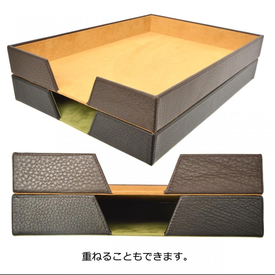 ポイント10倍 デスクトレー 書類収納ケース おしゃれ 決済箱 革 本革 クリアファイル Duct ダクト Np 611 Np 611 革小物 Duct Store ダクトストア 通販 Yahoo ショッピング