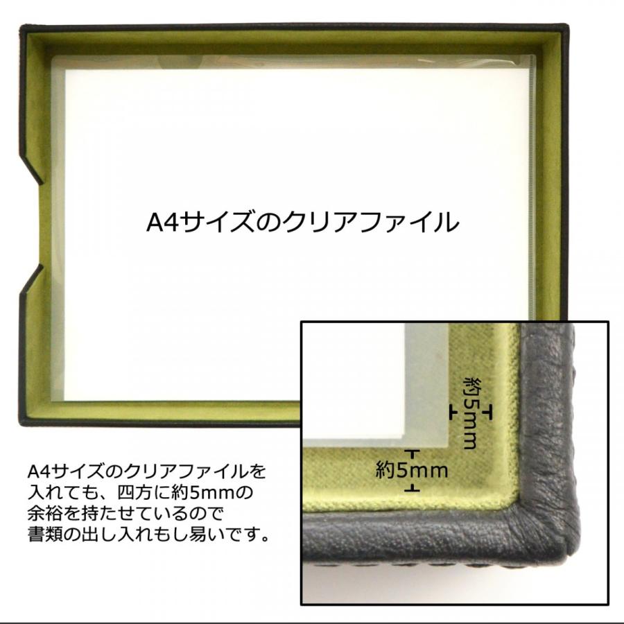 デスクトレー A4サイズ 書類収納ケース 決済箱 本革 クリアファイルも収納可能 DUCT(ダクト) NP-611 |  | 05