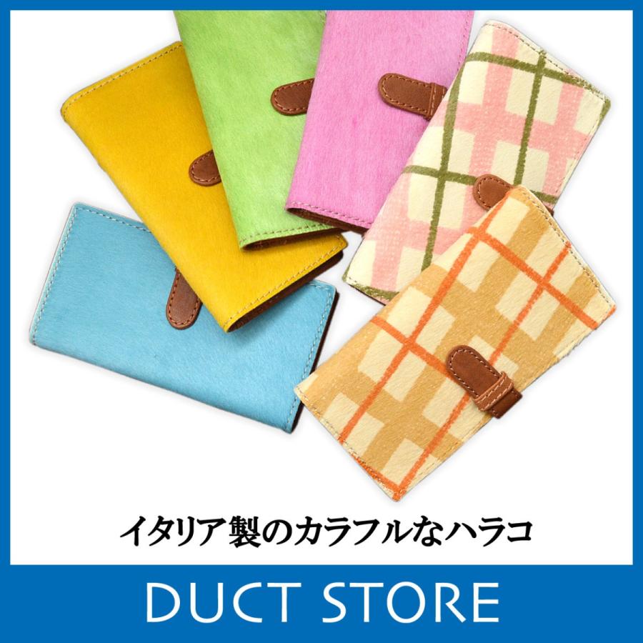 長財布 レディース 本革 メンズ 牛革ハラコ（ビビッド） イタリア ブランド おしゃれ レザー DUCT(ダクト) PL-261 | 