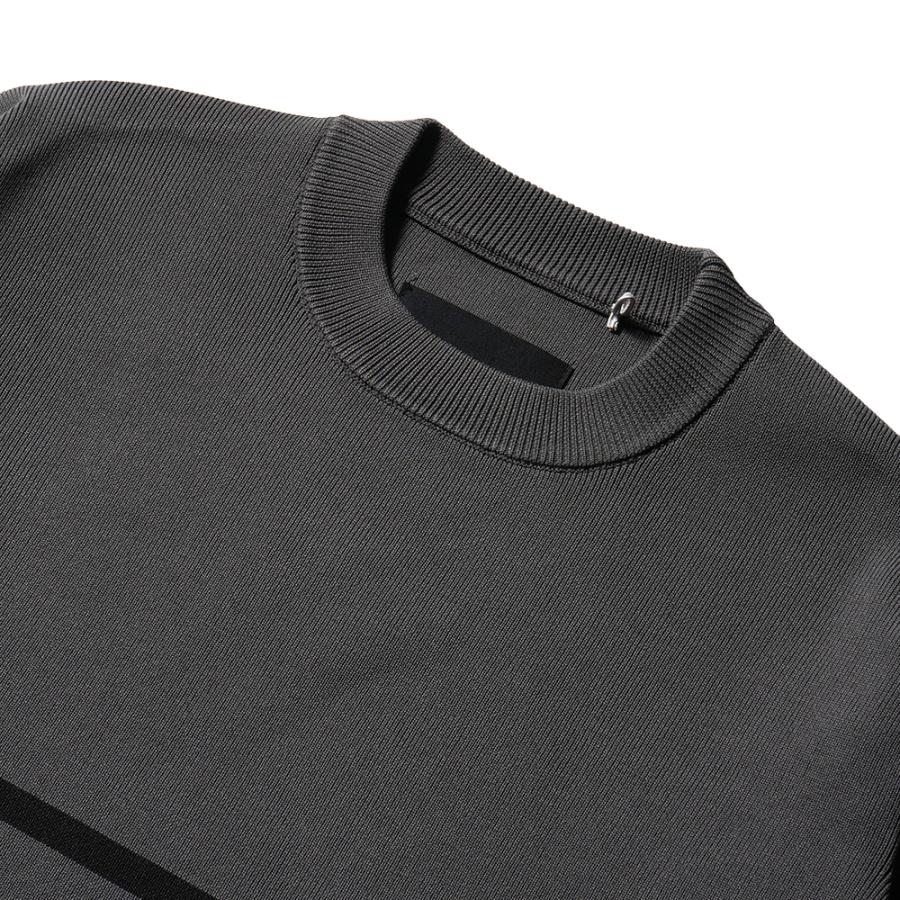 JUNHASHIMOTO ジュンハシモト JH+ CREW NECK BORDER クルーネック ボーダー 1092410031 GREY×BLACK｜due-online｜02