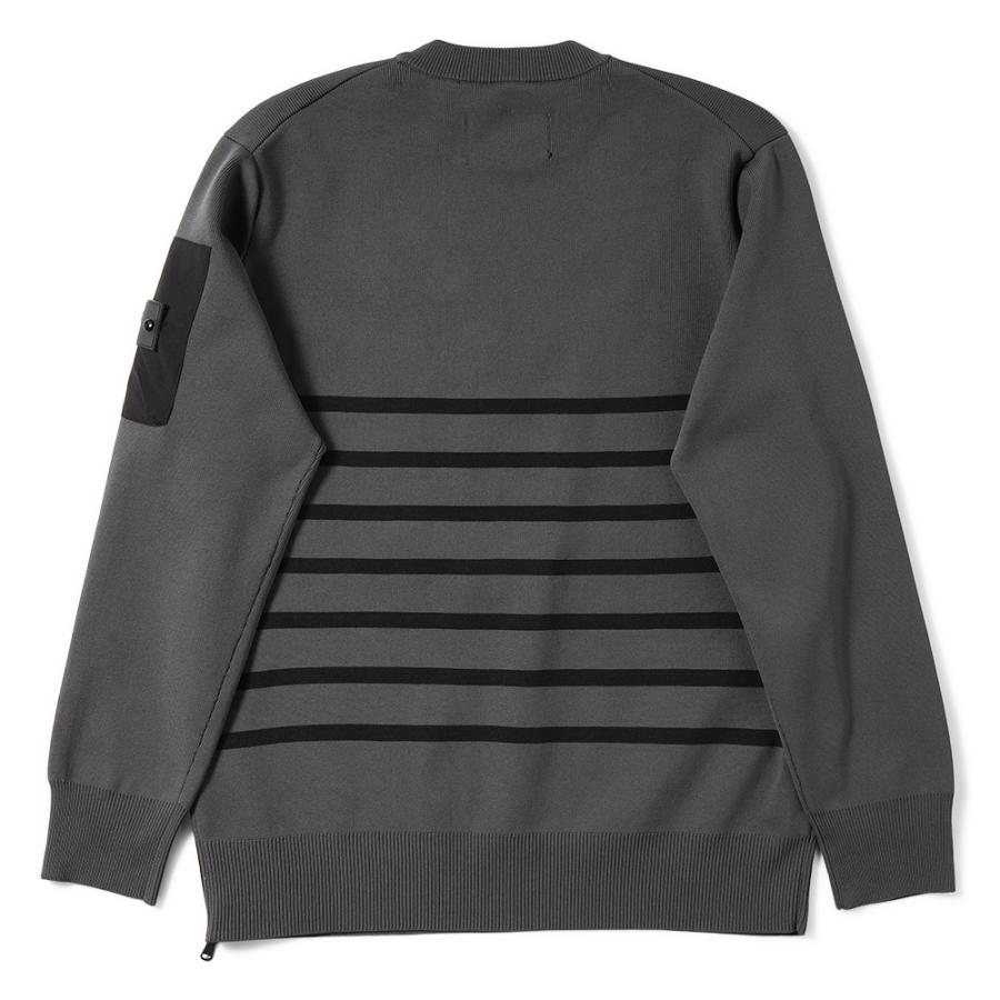 JUNHASHIMOTO ジュンハシモト JH+ CREW NECK BORDER クルーネック ボーダー 1092410031 GREY×BLACK｜due-online｜08