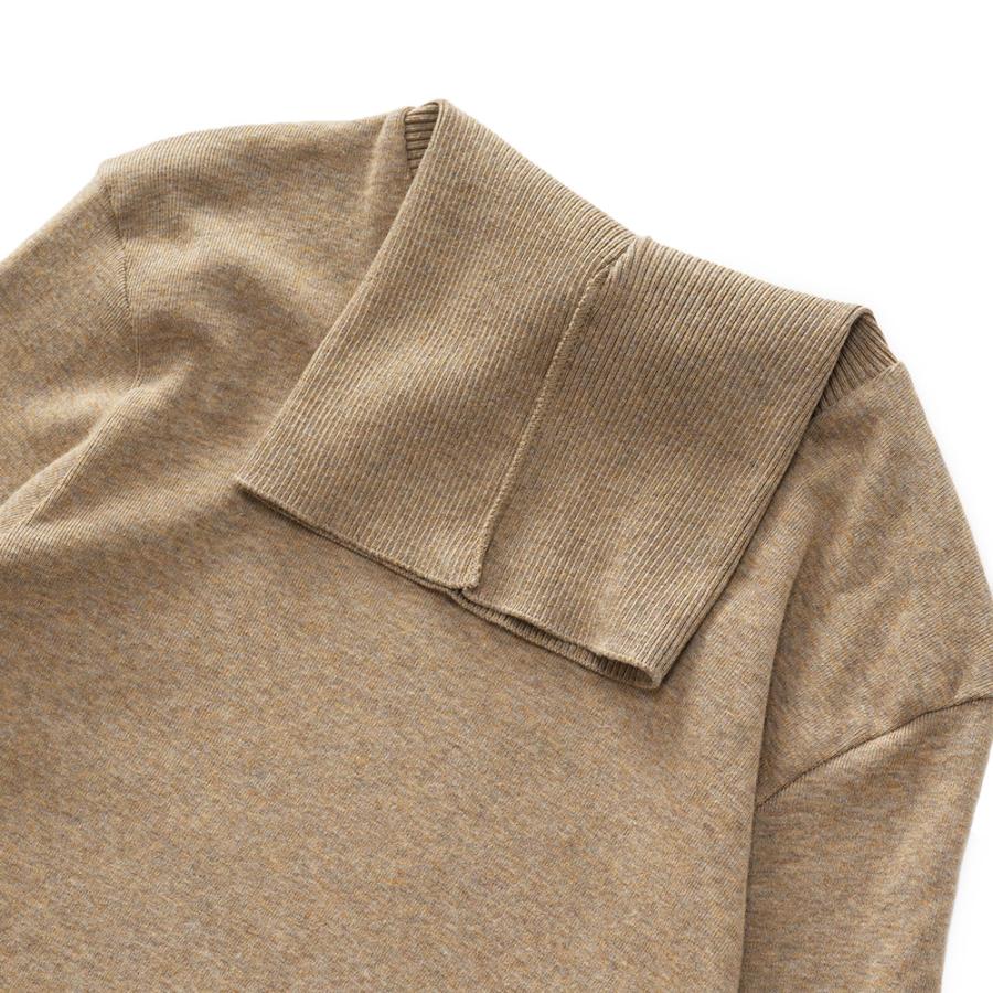 GICIPI ジチピ 2312A ANANAS アナナス COTONE SOFT ソフトコットン タートルネック ロングスリーブニットソー BLACK gicipi GICIPI ジチピ 2312A ANANAS アナナス COTONE SOFT