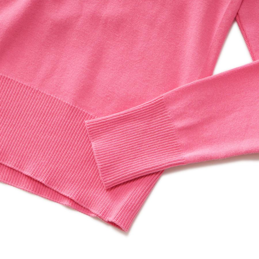 GICIPI ジチピ 2312A ANANAS アナナス COTONE SOFT ソフトコットン タートルネック ロングスリーブニットソー PINK｜due-online｜05