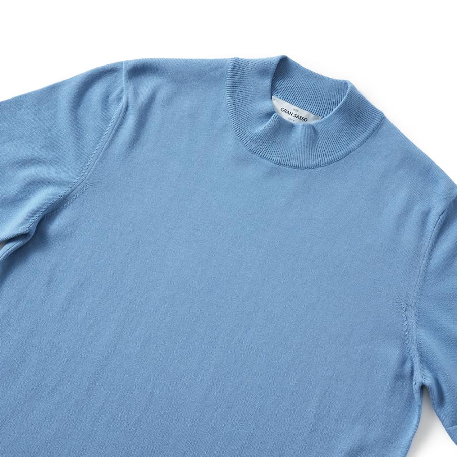 Gran Sasso（グランサッソ） ソフトコットン ニット モックネック