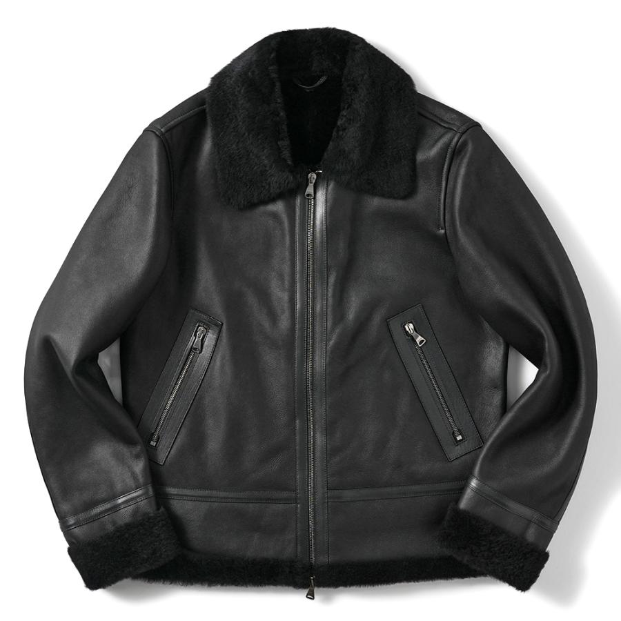 EMMETI エンメティ ORWELL SP MOUTON オーウェル スペシャルムートン B-3型 フライトジャケット BLACK | EMMETI