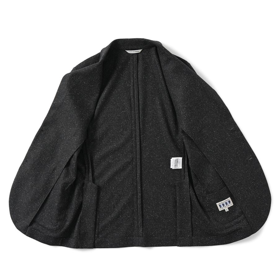 giab's ARCHIVIO ジャブスアルキヴィオ STROZZI/L A26125 ストロッツィ ウォッシャブルシルキーウール 2B ジャケット BLACKの画像