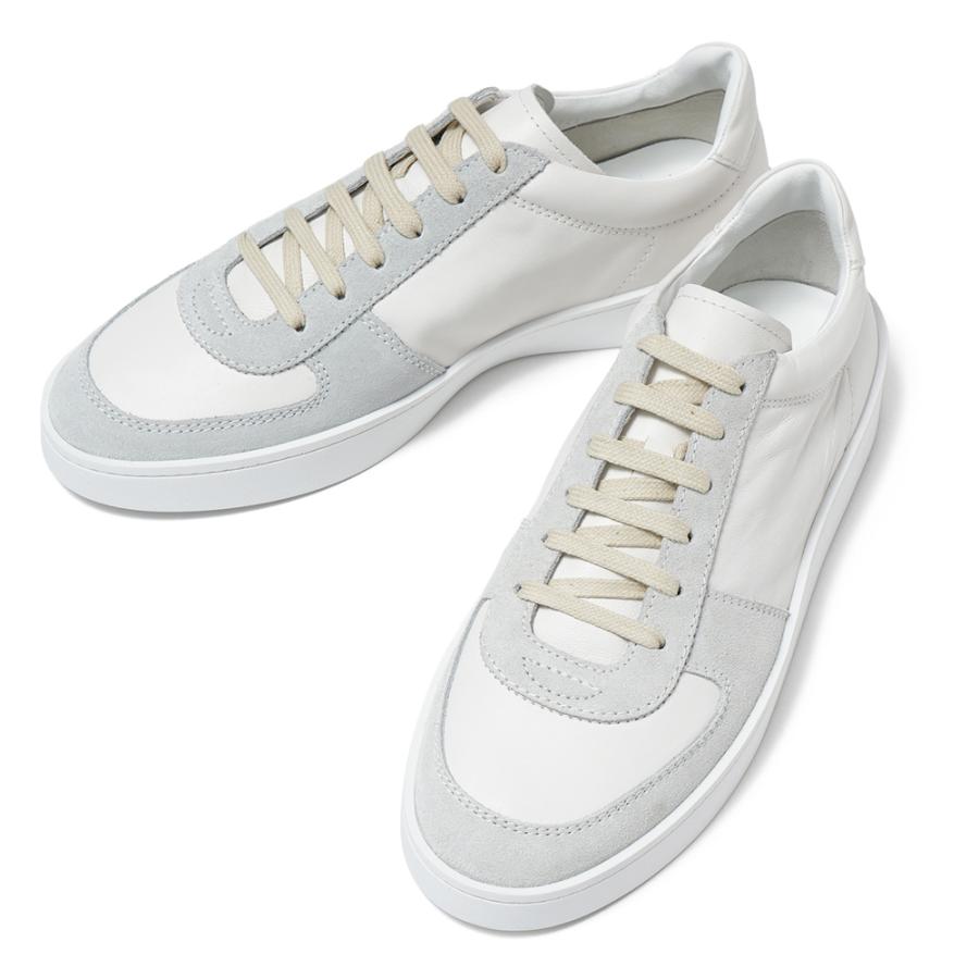 PELLICO SUNNY ペリーコサニー M009 MAGIC TRAVIS ゴートレザー・カーフスエード レースアップ スニーカー WHITEの画像