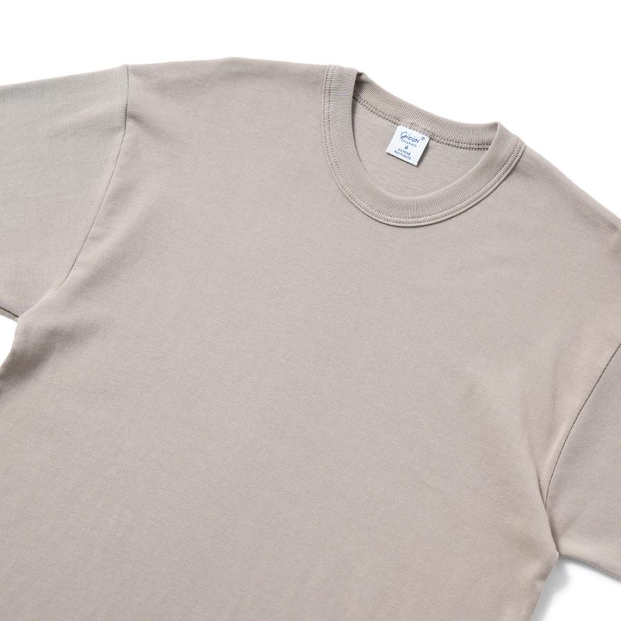 gicipi（ジチピ） 2602P GRONGO Costina 1×1 グローンゴ クルーネック ベーシックフィット Tシャツ GREIGE ...