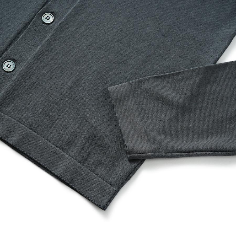 Gran Sasso（グランサッソ） ソフトコットン ラペル付きカーディガン 