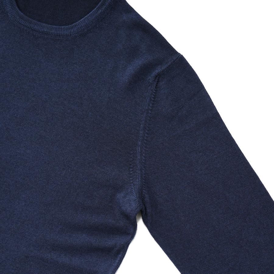 Gran Sasso（グランサッソ） メリノウール ニット 製品染め クルー