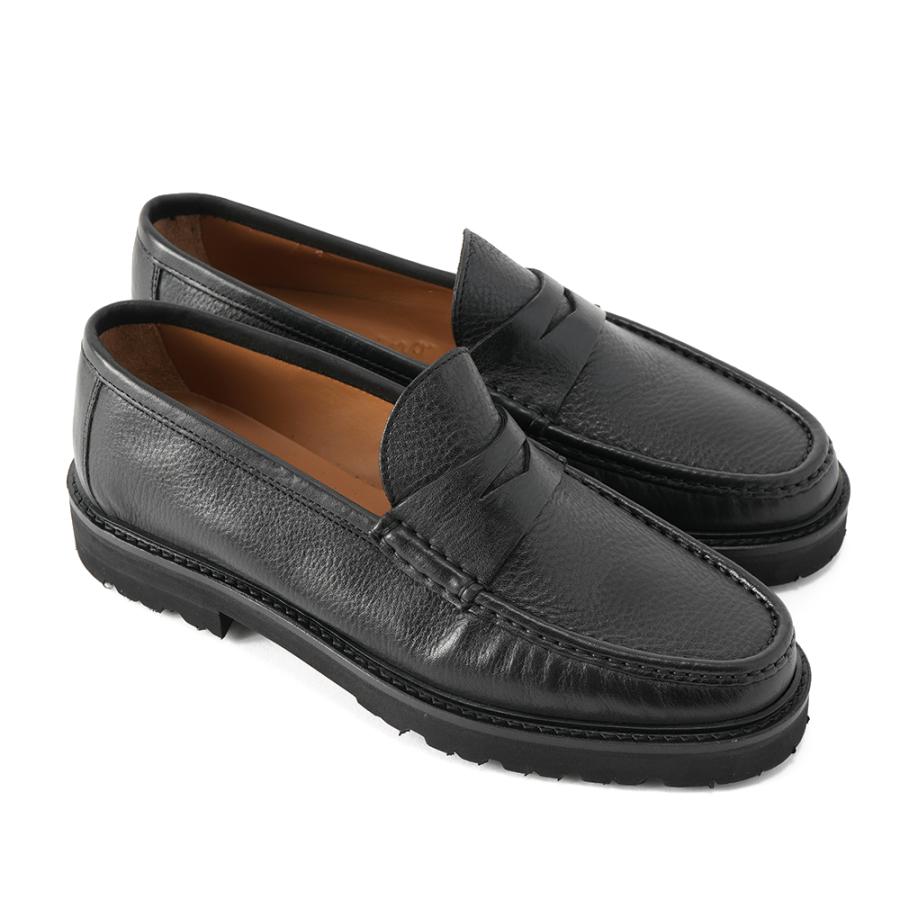 【極美品】IL MOCASSINO ローファー ブラック 39 ビムラムソール 極美品】IL MOCASSINO ローファー ブラック 39 ビムラムソール