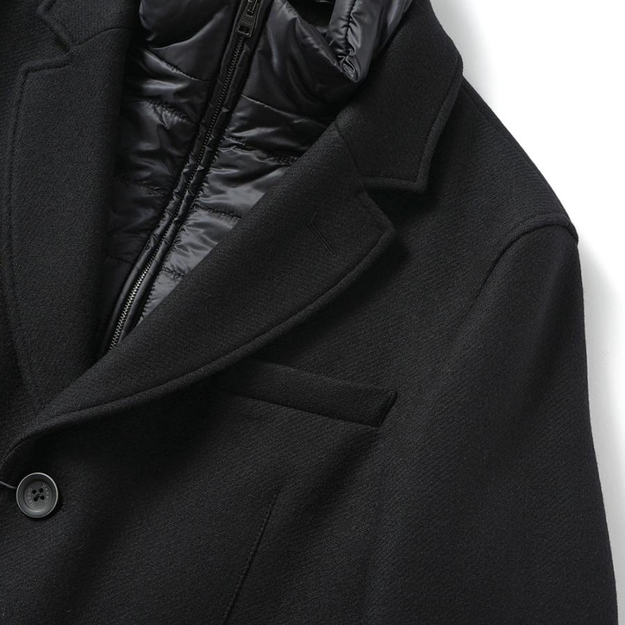 HERNO（ヘルノ） EASY WOOL・NYLON ULTRA LIGHT ウールメルトン 中綿 チェスターコート CA000202U ...