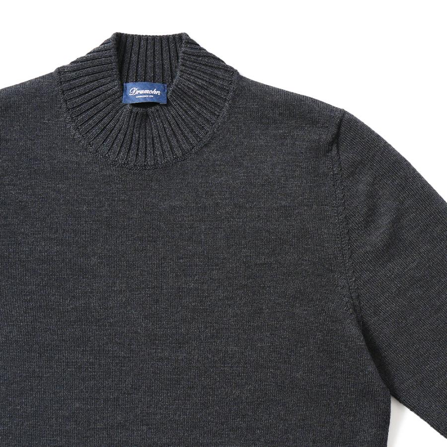 DRUMOHR（ドルモア） 8G エクストラファインメリノウール モックネック