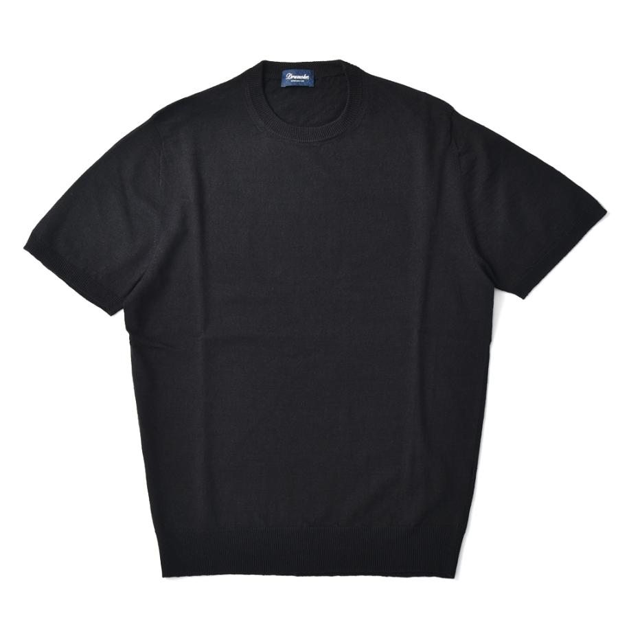 ドルモア／ニットTシャツ／リネン／ブラック／50 【公式通販】