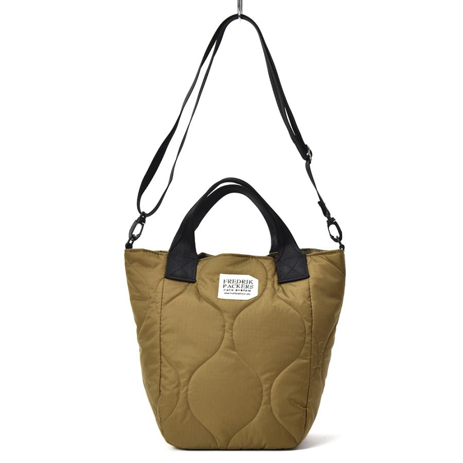 FREDRIK PACKERS フレドリックパッカーズ 70D MISSION TOTE (XS) QUILTING ミッショントート XS キルティング COYOTE｜due-online｜03