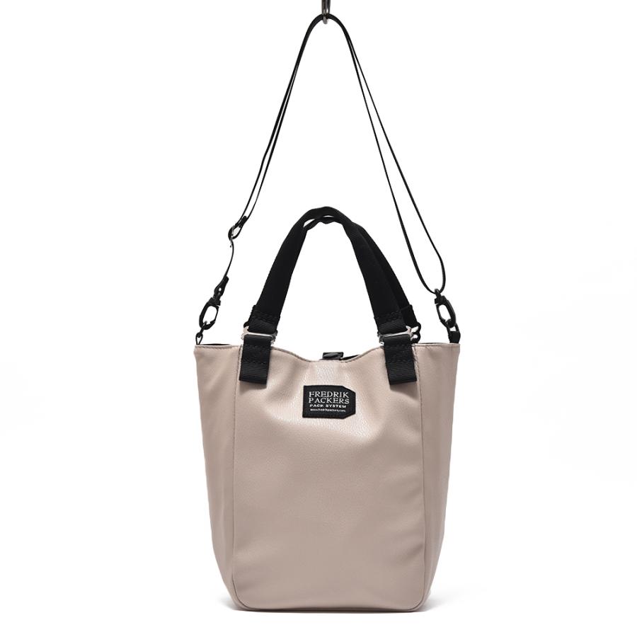 FREDRIK PACKERS フレドリックパッカーズ MISSION TOTE (XS) ECO LEATHER ミッショントートXS エコレザー GREIGE｜due-online｜02