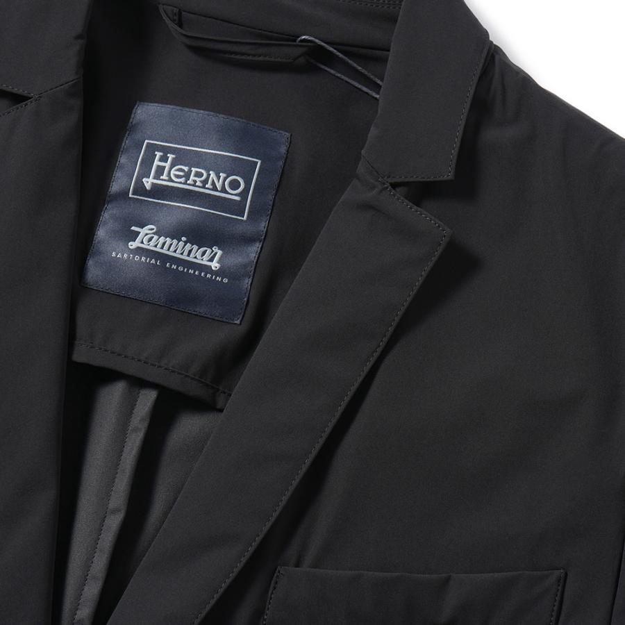 HERNO Laminar ヘルノ ラミナー ストレッチナイロン 2B ジャケット GA00021UL/12803 BLACK｜due-online｜03