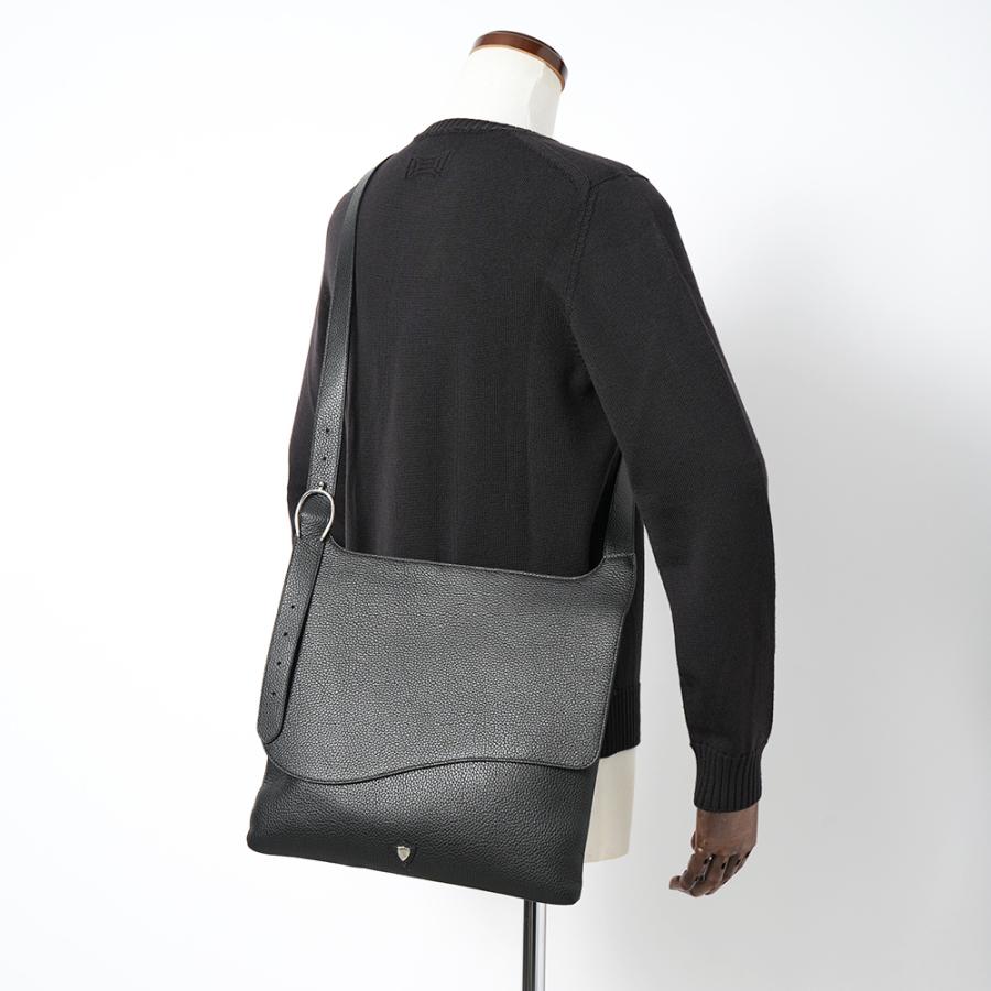 CHAMBORD SELLIER シャンボール セリエ GARRONE/LAGUN ギャロン シュリンクレザー ショルダーバッグ BLACKの画像