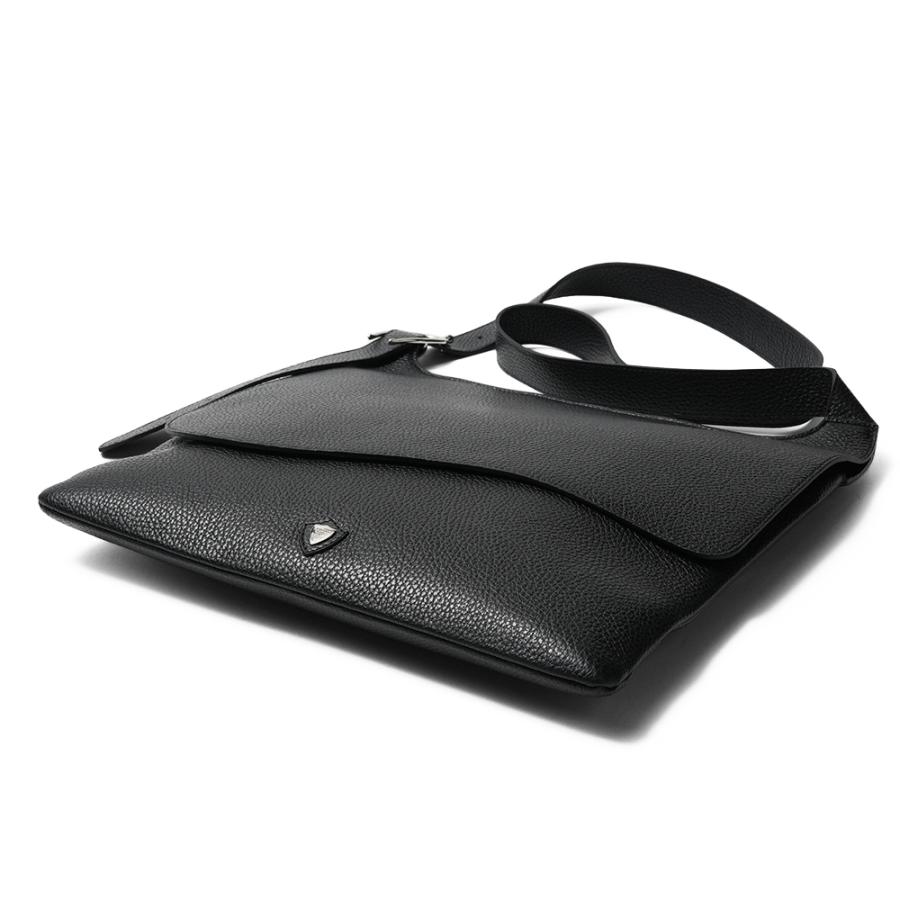 CHAMBORD SELLIER シャンボール セリエ GARRONE/LAGUN ギャロン シュリンクレザー ショルダーバッグ BLACKの画像