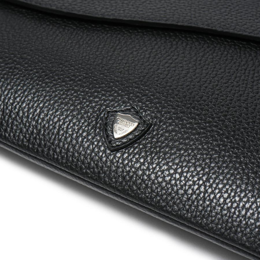 CHAMBORD SELLIER シャンボール セリエ GARRONE/LAGUN ギャロン シュリンクレザー ショルダーバッグ BLACKの画像