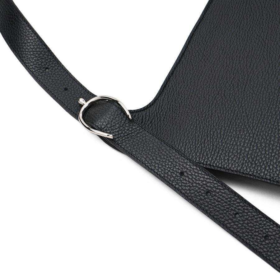 CHAMBORD SELLIER シャンボール セリエ GARRONE/LAGUN ギャロン シュリンクレザー ショルダーバッグ BLACKの画像