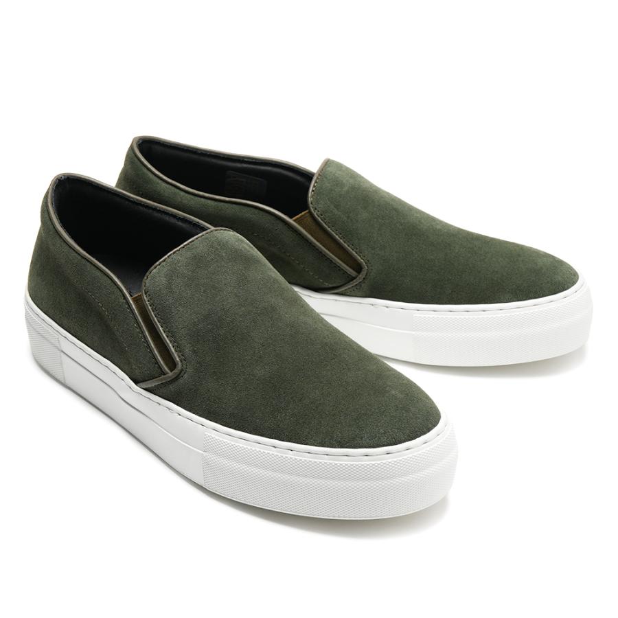 PELLICO SUNNY ペリーコサニー GIOIA M001 SUEDE スエード スリッポンシューズ D.GREENの画像