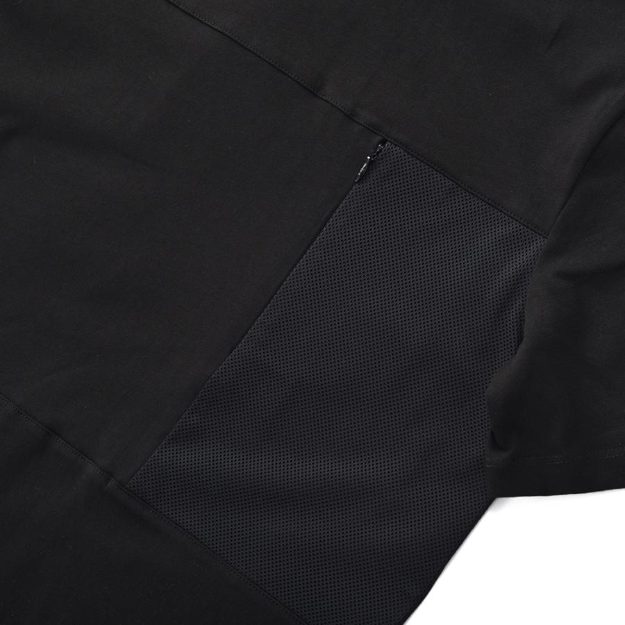 HERNO Laminar ヘルノ ラミナー メッシュ ポケット コンパクトジャージ ショートスリーブTシャツ JG00029UL-52000＋20001 BLACK｜due-online｜03