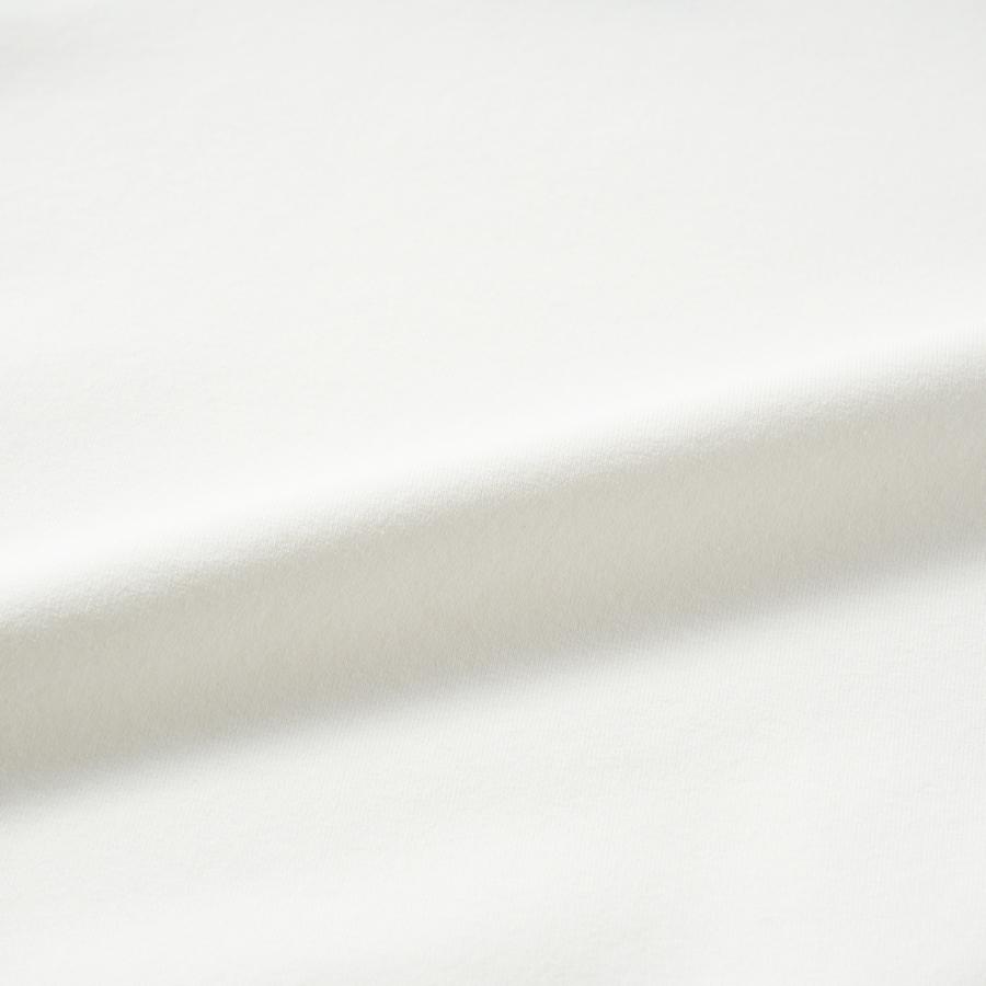 リブニール ウォッシャブル コットン・ポリエステル ニット モックネック S/S Tシャツ INT-010 WHITE 【ローバー】