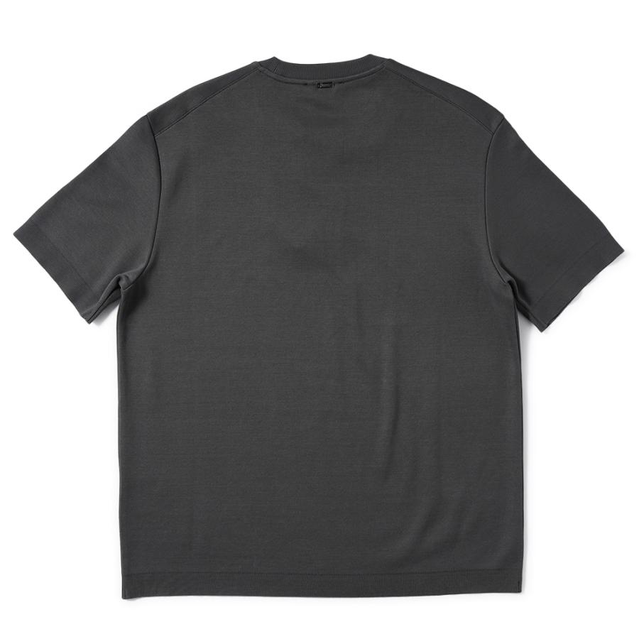 HERNO ヘルノ ニット調ジャージ ショートスリーブ Tシャツ JG000206U-52059 GREY｜due-online｜05