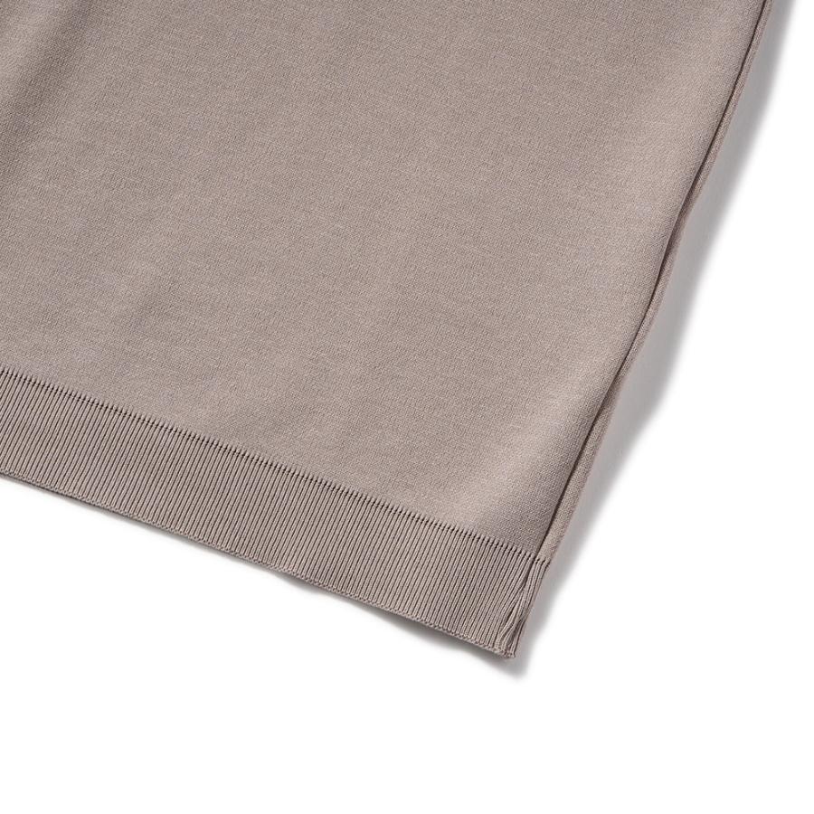 HERNO ヘルノ ニット調ジャージ ショートスリーブ Tシャツ JG000206U-52059 TAUPE｜due-online｜04