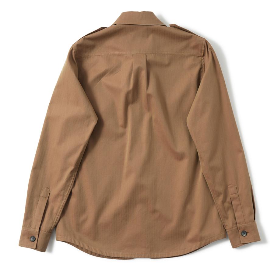 SEASE シーズ CAMICIA GENERALE JJ043/TN363 コットン ソラーロ ヘリンボーン オーバーシャツ R11 IRIDESCENT DESERTの画像