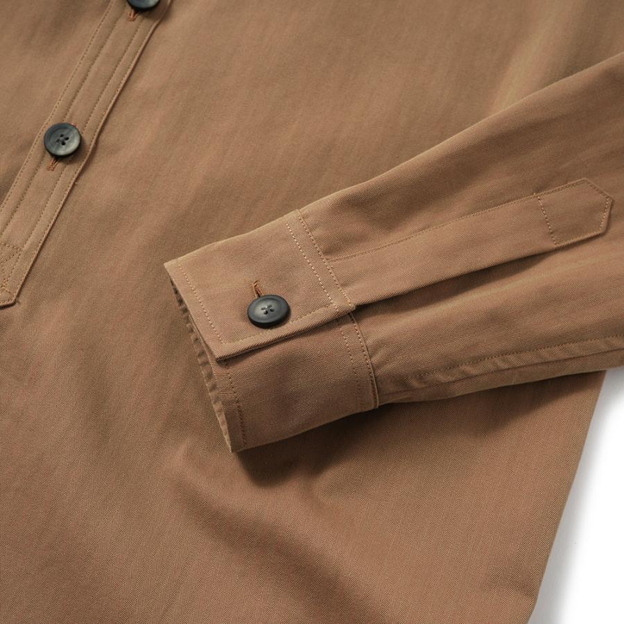 SEASE シーズ CAMICIA GENERALE JJ043/TN363 コットン ソラーロ ヘリンボーン オーバーシャツ R11 IRIDESCENT DESERTの画像