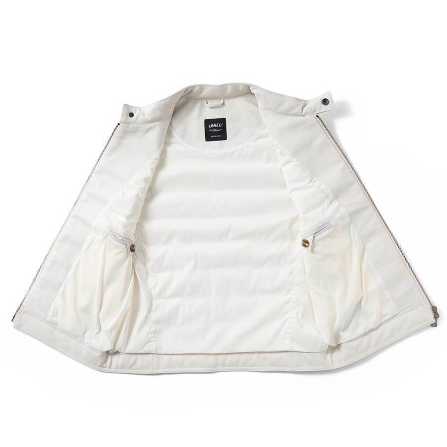 EMMETI エンメティ JURI DOWN VEST SP CALF ユリ ダウンベスト スペシャルカーフ OFF WHITEの画像