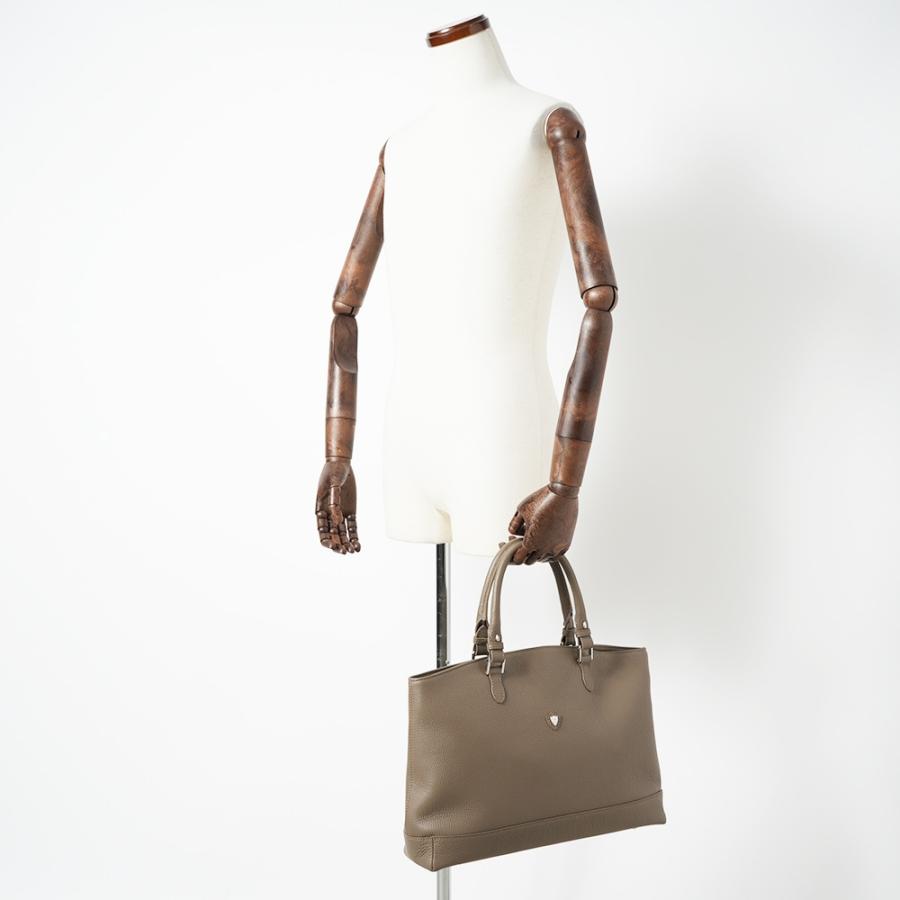 CHAMBORD SELLIER シャンボール セリエ LILLE BRIEF/LAGUN リル ブリーフ シュリンクレザー トートバッグ TAUPEの画像