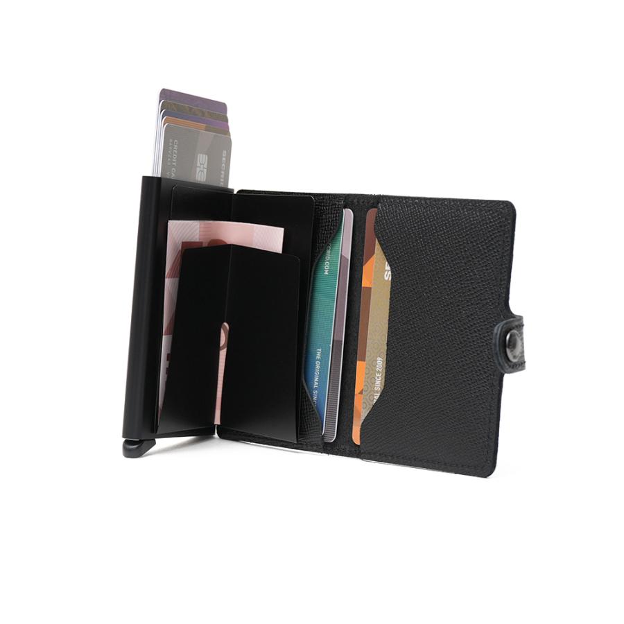 【美品】SECRID プレミアム ミニウォレット カードケース ブラック 財布 SECRID セクリッド MINIWALLET CRISPLE ミニウォレット BLACK : DUE